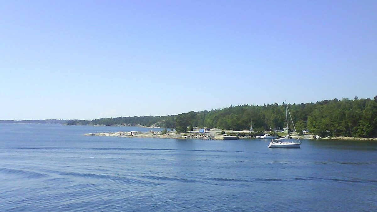 Vy över Ingarö i Stockholms skärgård