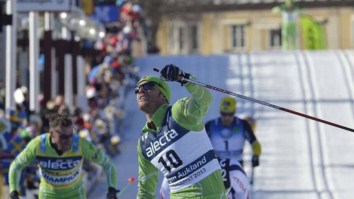Skidåkare i Vasaloppet